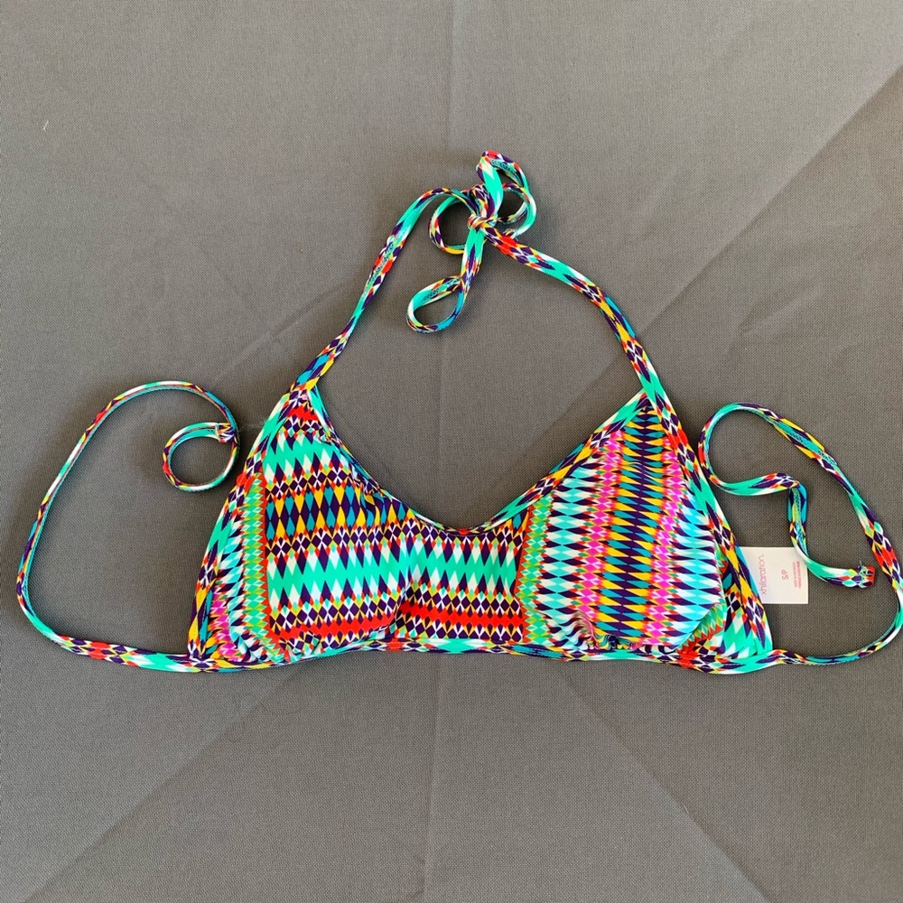 Multi-Coloured Bikini Halter Top